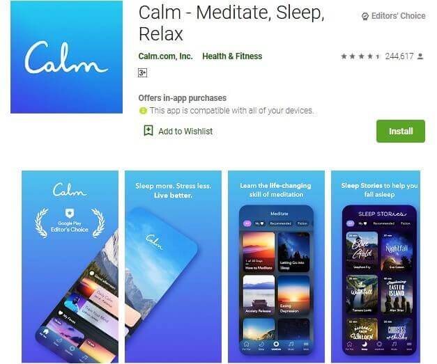 Calm- Meditate, Sleep, Relax - Top Meditation Apps - Living Style Bits