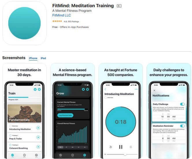 Fit Mind - Top Meditation Apps - Living Style Bits