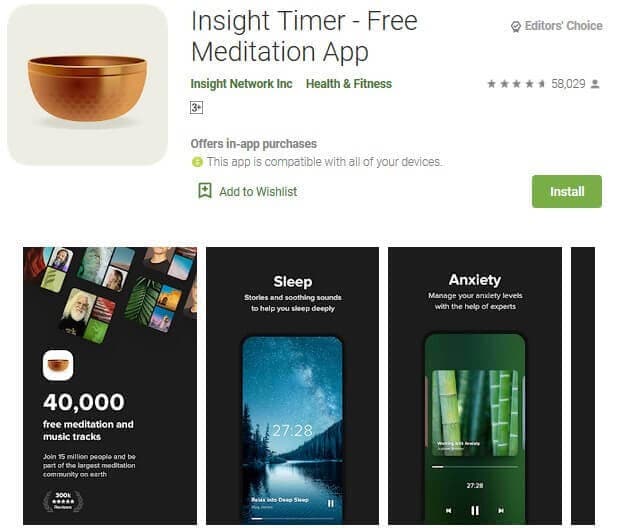 Insight Timer- Free Meditation App - Top Meditation Apps - Living Style Bits