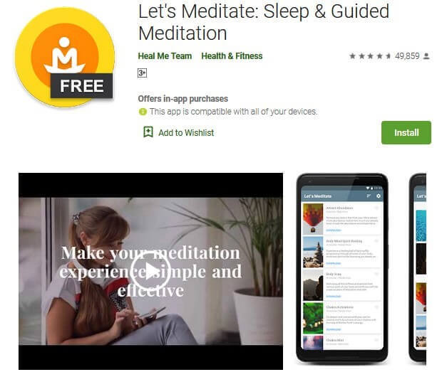 Let's Meditate - Sleep & Guided Meditation - Top Meditation Apps - Living Style Bits