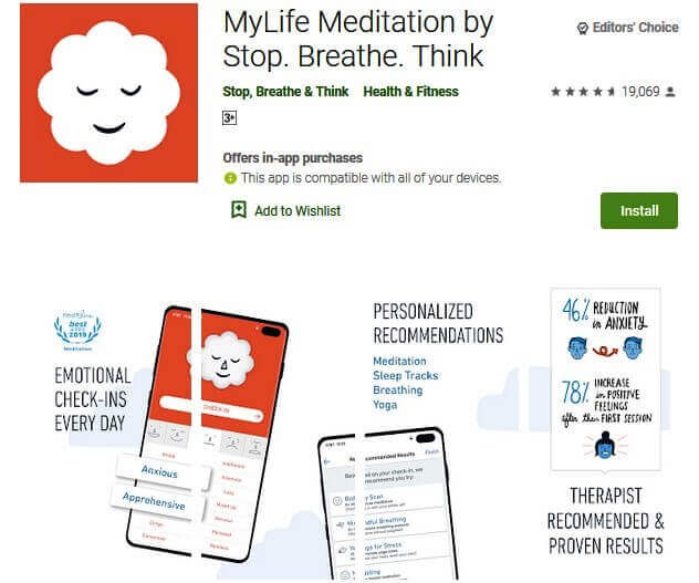 MyLife Meditation by Stop. Breathe. Think - Top Meditation Apps - Living Style Bits