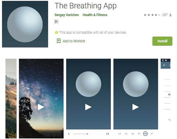 The Breathing App - Top Meditation Apps - Living Style Bits