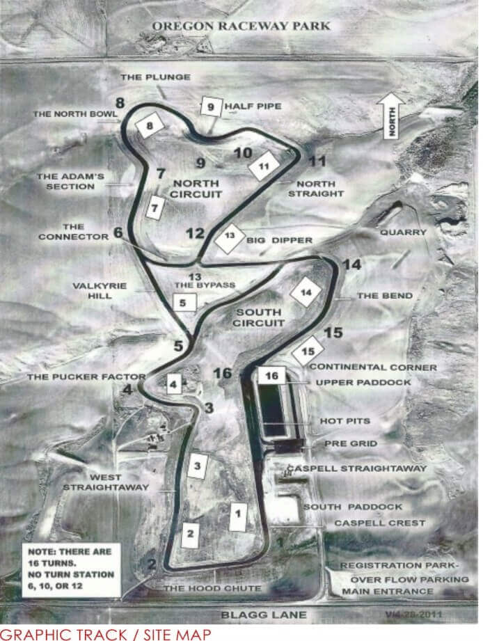 Oregon Tace Track Map - Living Style Bits