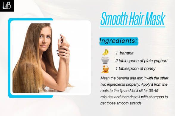 Smooth Hair Mask - Hair Care Tips Diy Homemade Hair Masks For A Healthy Hair - Living Style Bits