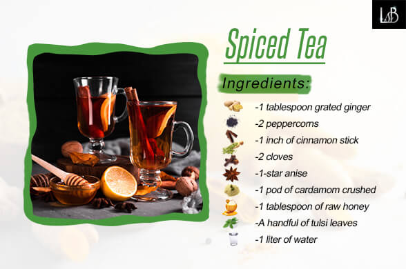 Spiced Tea - Homemdae Immunity Boosting Drinks to Boost Immune System - Living Style Bits