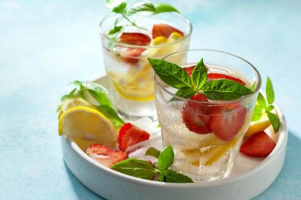 Strawberry basil lime - Detox water recipes you must try this summer - Living Style Bits