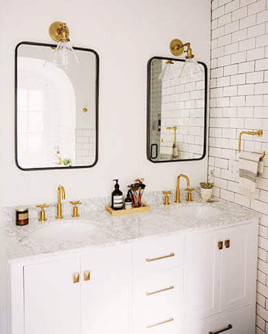 Metallic - Ninja Techniques To Revamp Your Small Bathroom In A Budget- Living Style Bits